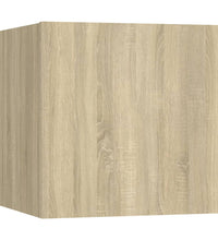 6-tlg. TV-Schrank-Set Sonoma-Eiche Holzwerkstoff