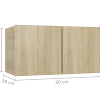 6-tlg. TV-Schrank-Set Sonoma-Eiche Holzwerkstoff