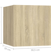 6-tlg. TV-Schrank-Set Sonoma-Eiche Holzwerkstoff