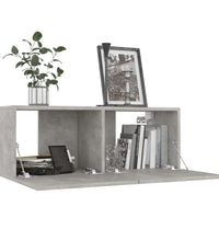 6-tlg. TV-Schrank-Set Betongrau Holzwerkstoff