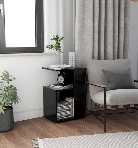 Beistelltisch Schwarz 36x30x56 cm Holzwerkstoff