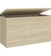 Aufbewahrungstruhe Sonoma-Eiche 84x42x46 cm Holzwerkstoff