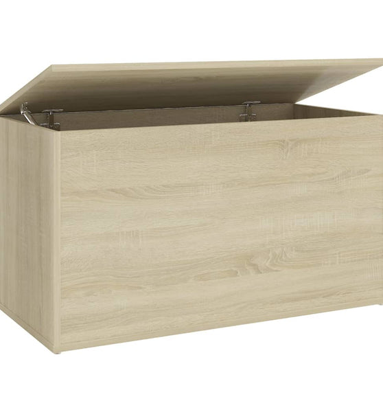 Aufbewahrungstruhe Sonoma-Eiche 84x42x46 cm Holzwerkstoff