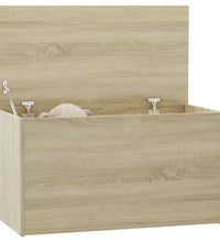 Aufbewahrungstruhe Sonoma-Eiche 84x42x46 cm Holzwerkstoff