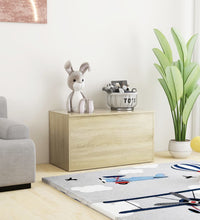 Aufbewahrungstruhe Sonoma-Eiche 84x42x46 cm Holzwerkstoff