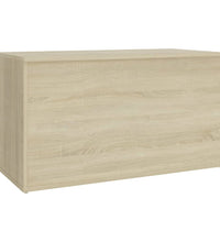 Aufbewahrungstruhe Sonoma-Eiche 84x42x46 cm Holzwerkstoff