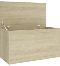 Aufbewahrungstruhe Sonoma-Eiche 84x42x46 cm Holzwerkstoff