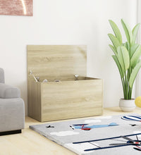 Aufbewahrungstruhe Sonoma-Eiche 84x42x46 cm Holzwerkstoff