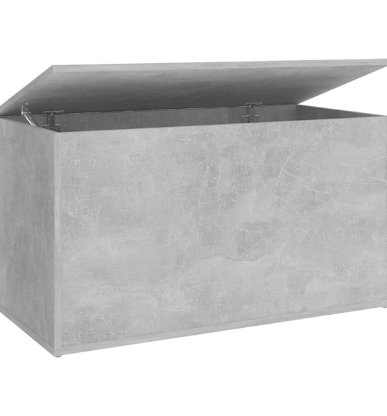 Aufbewahrungstruhe Betongrau 84x42x46 cm Holzwerkstoff