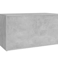 Aufbewahrungstruhe Betongrau 84x42x46 cm Holzwerkstoff