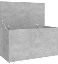 Aufbewahrungstruhe Betongrau 84x42x46 cm Holzwerkstoff