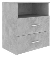 Nachttisch Betongrau 50x32x60 cm
