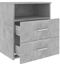 Nachttisch Betongrau 50x32x60 cm