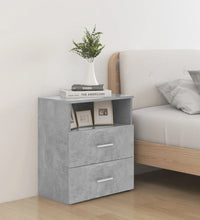 Nachttisch Betongrau 50x32x60 cm