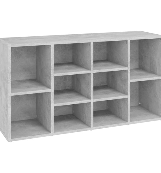 Schuhbank Betongrau 103x30x54,5 cm Holzwerkstoff