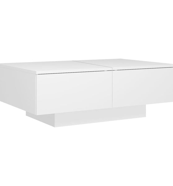 Couchtisch Weiß 90x60x31 cm Holzwerkstoff
