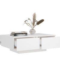 Couchtisch Weiß 90x60x31 cm Holzwerkstoff