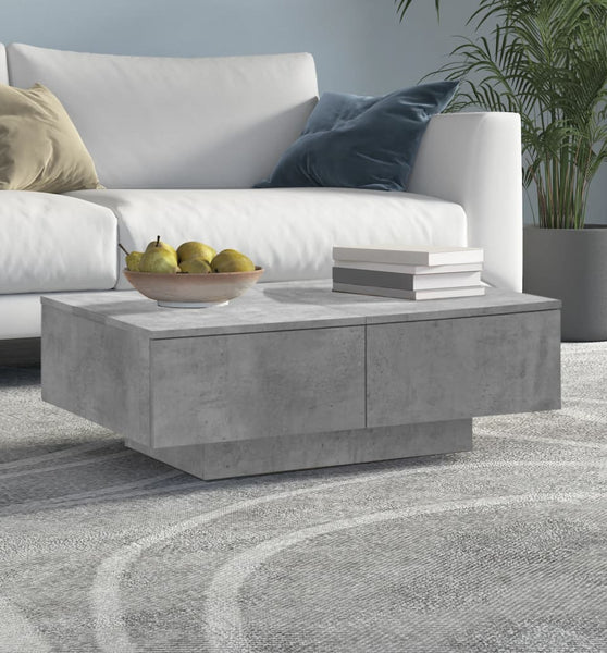 Couchtisch Betongrau 90x60x31 cm Holzwerkstoff