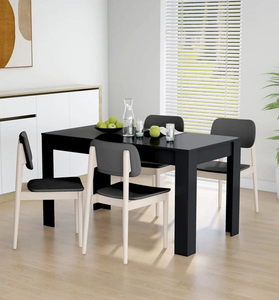 Esstisch Schwarz 140x74,5x76 cm Holzwerkstoff