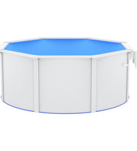 Pool mit Stahlwand 300x120 cm Weiß
