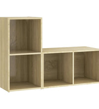 TV-Schränke 2 Stk. Sonoma-Eiche 72x35x36,5 cm Holzwerkstoff