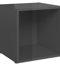 6-tlg. TV-Schrank-Set Hochglanz-Grau Holzwerkstoff