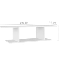 TV-Wandschrank Weiß 103x30x26,5 cm