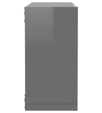 Würfelregale 4 Stk. Hochglanz-Grau 30x15x30 cm