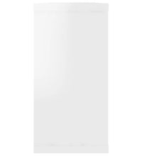 Würfelregale 4 Stk. Hochglanz-Weiß 100x15x30 cm Holzwerkstoff