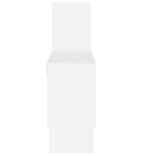 Wandregal in Autoform Weiß 82x15x51 cm Holzwerkstoff