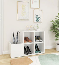 Flur-Schuhschrank Weiß 105x35,5x70 cm Holzwerkstoff