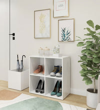 Flur-Schuhschrank Weiß 105x35,5x70 cm Holzwerkstoff