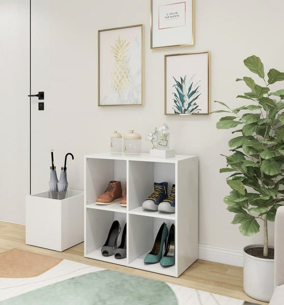 Flur-Schuhschrank Weiß 105x35,5x70 cm Holzwerkstoff