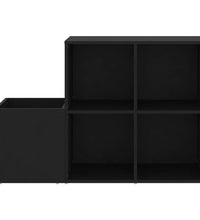 Flur-Schuhschrank Schwarz 105x35,5x70 cm Holzwerkstoff