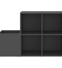 Flur-Schuhschrank Grau 105x35,5x70 cm Holzwerkstoff