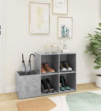 Flur-Schuhschrank Betongrau 105x35,5x70 cm Holzwerkstoff