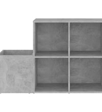 Flur-Schuhschrank Betongrau 105x35,5x70 cm Holzwerkstoff