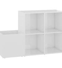 Flur-Schuhschrank Hochglanz-Weiß 105x35,5x70 cm Holzwerkstoff