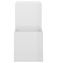 Flur-Schuhschrank Hochglanz-Weiß 105x35,5x70 cm Holzwerkstoff