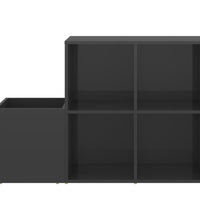 Flur-Schuhschrank Hochglanz-Grau 105x35,5x70 cm Holzwerkstoff