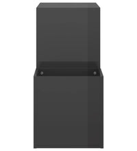 Flur-Schuhschrank Hochglanz-Grau 105x35,5x70 cm Holzwerkstoff