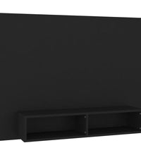 TV-Wandschrank Schwarz 120x23,5x90 cm Holzwerkstoff