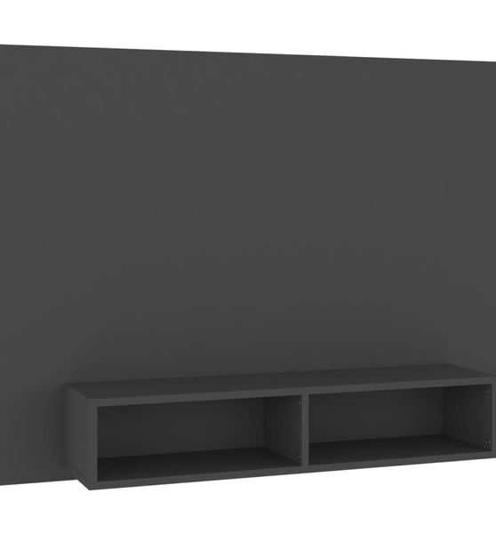 TV-Wandschrank Grau 120x23,5x90 cm Holzwerkstoff