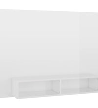 TV-Wandschrank Hochglanz-Weiß 120x23,5x90 cm Holzwerkstoff