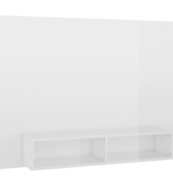 TV-Wandschrank Hochglanz-Weiß 120x23,5x90 cm Holzwerkstoff