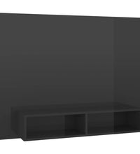 TV-Wandschrank Hochglanz-Grau 120x23,5x90 cm Holzwerkstoff