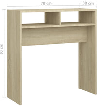 Konsolentisch Sonoma-Eiche 78x30x80 cm Holzwerkstoff