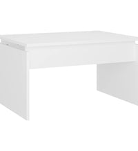 Couchtisch Weiß 68x50x38 cm Holzwerkstoff