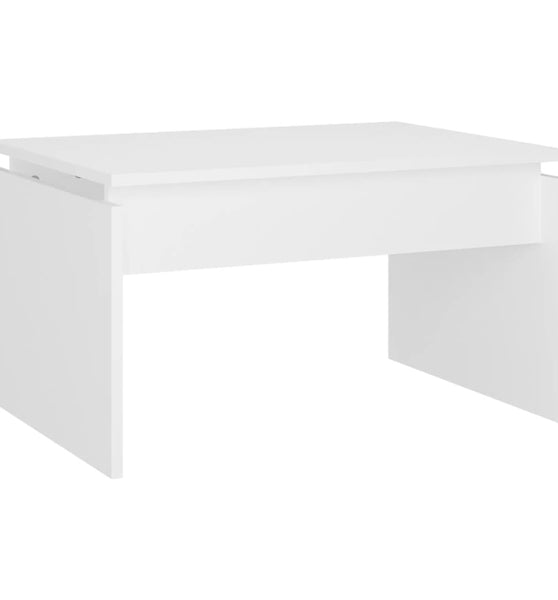 Couchtisch Weiß 68x50x38 cm Holzwerkstoff