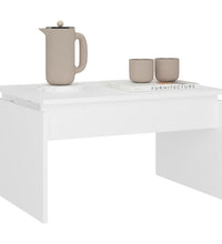 Couchtisch Weiß 68x50x38 cm Holzwerkstoff